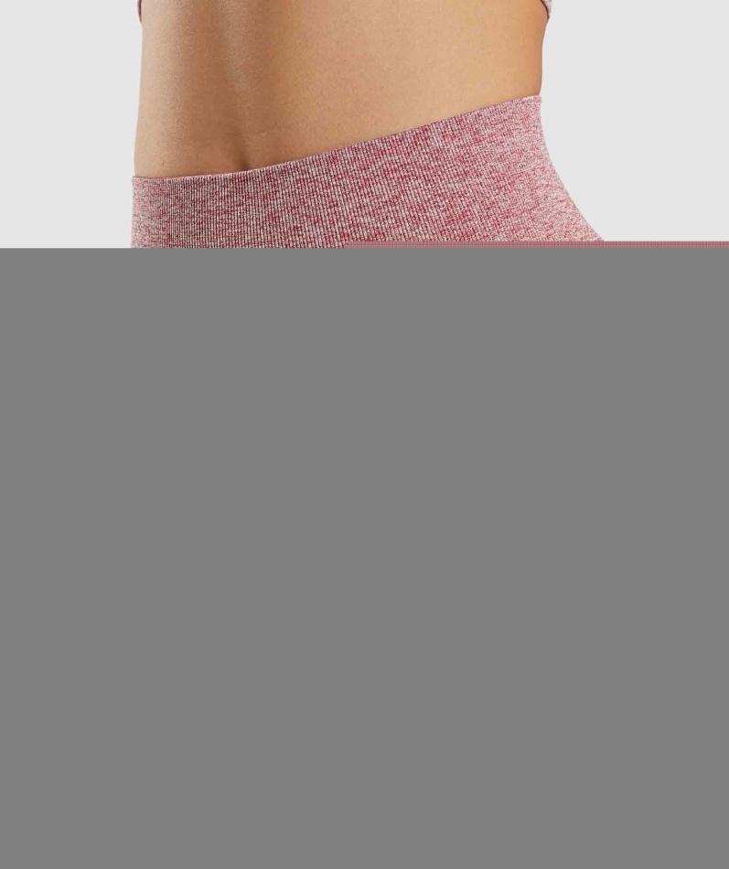 Gymshark Flex Leggings Med Høy Midje Burgunder Marl