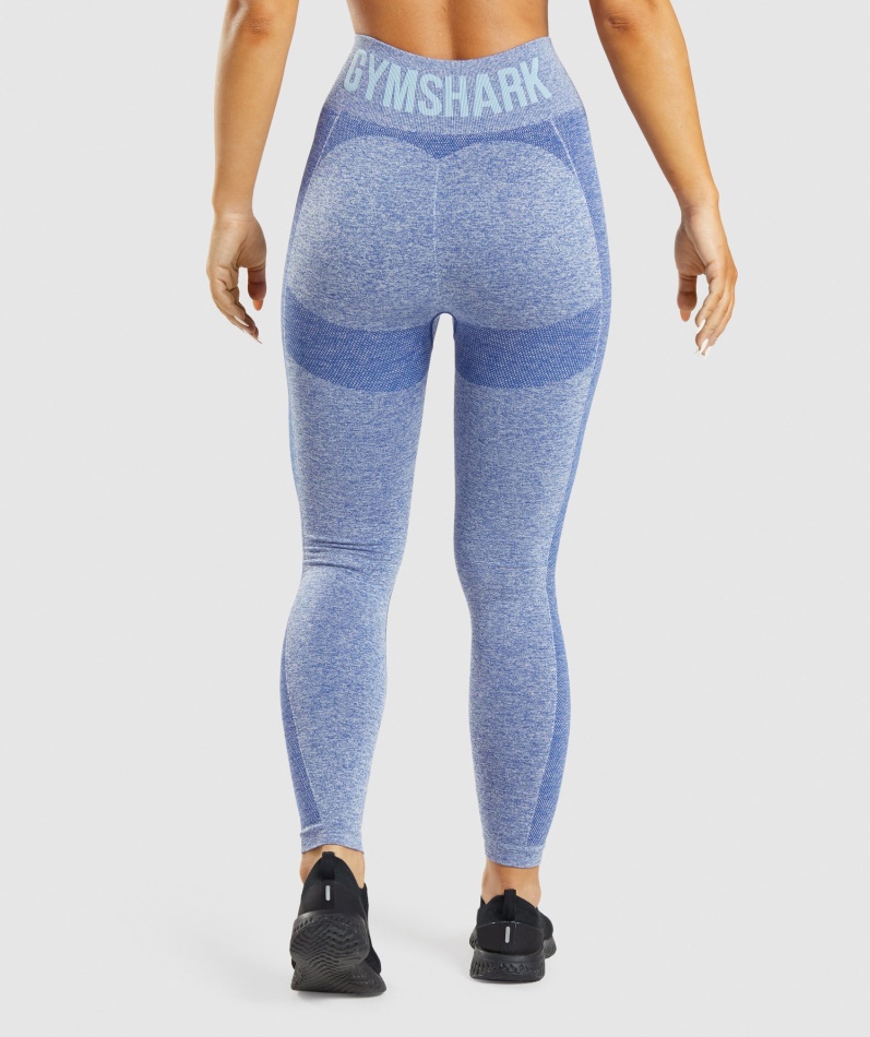 Gymshark Flex Leggings Med Høy Midje Earl Blue Marl