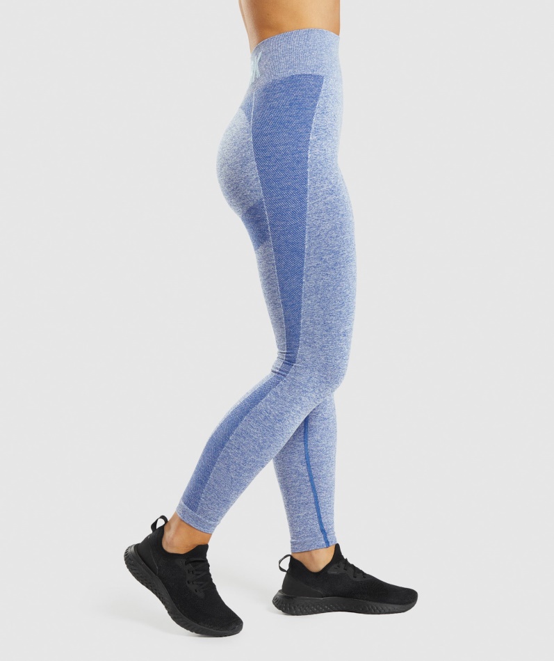 Gymshark Flex Leggings Med Høy Midje Earl Blue Marl