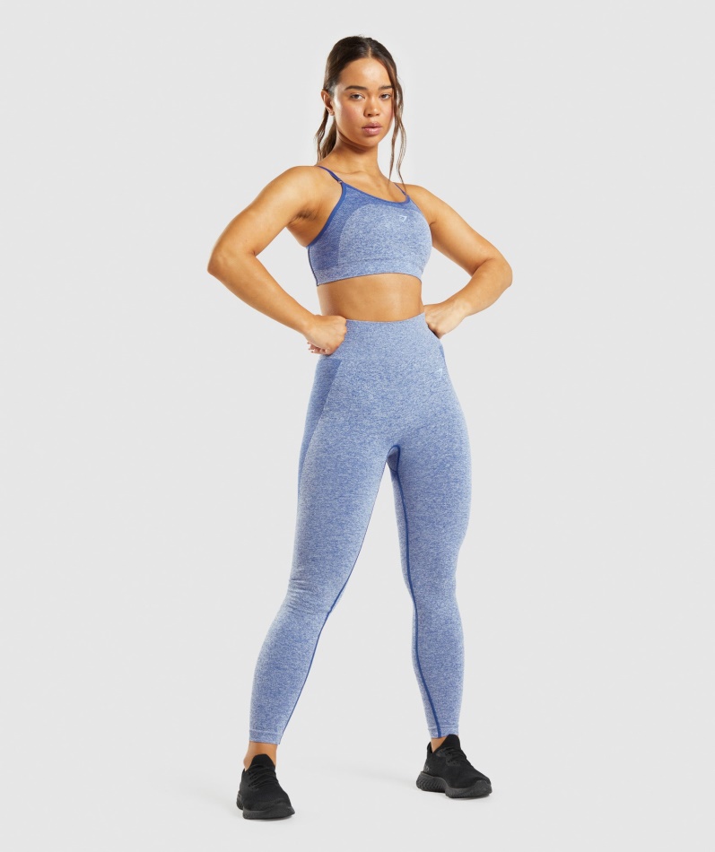 Gymshark Flex Leggings Med Høy Midje Earl Blue Marl
