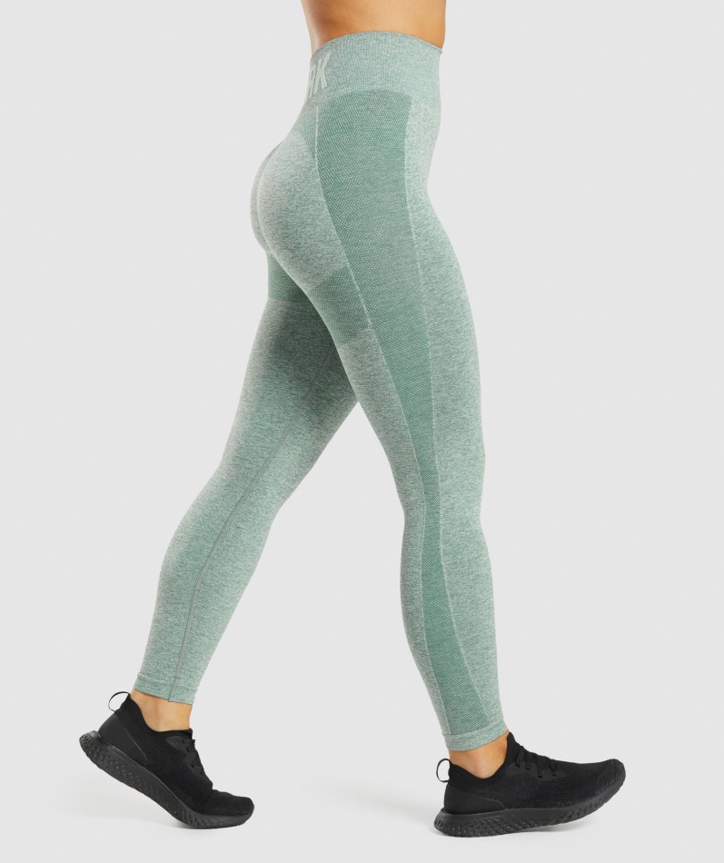 Gymshark Flex Leggings Med Høy Midje Studio Grønn Marl