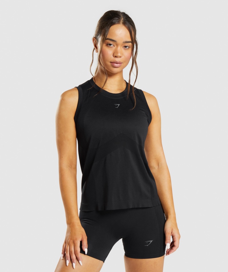 Gymshark Flex Løs Tank Topp Svart
