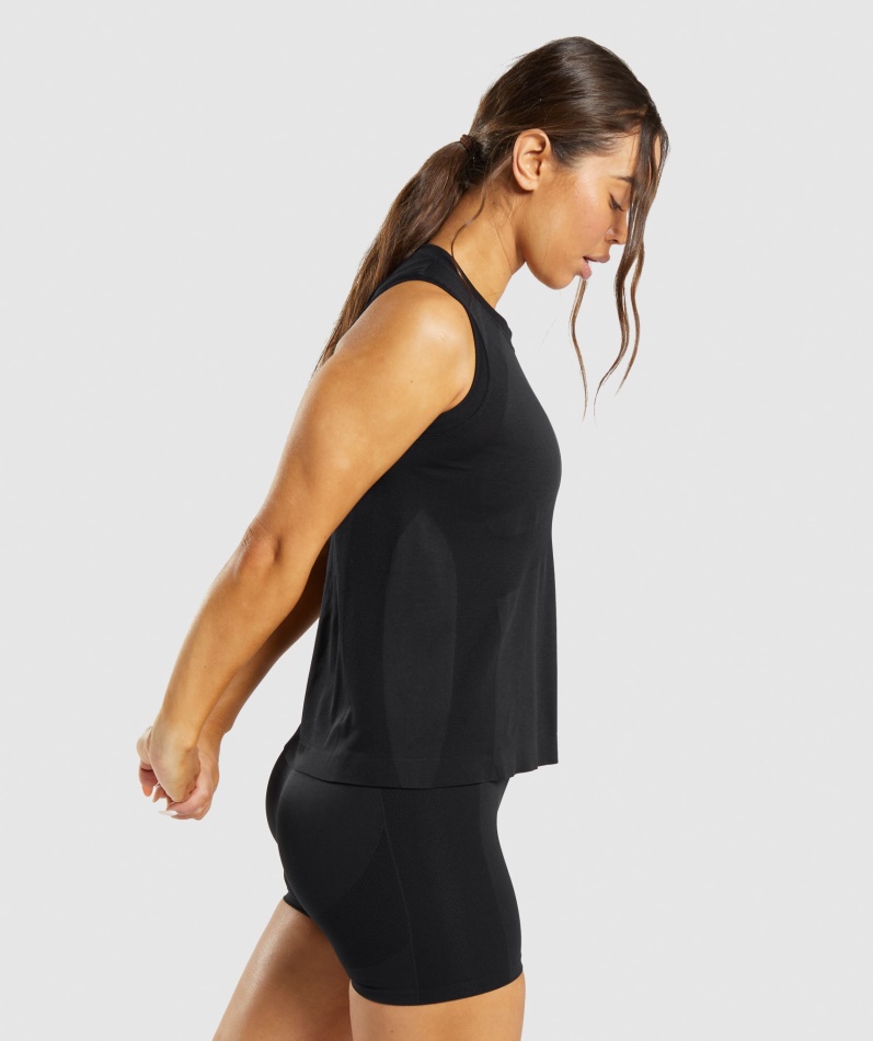Gymshark Flex Løs Tank Topp Svart