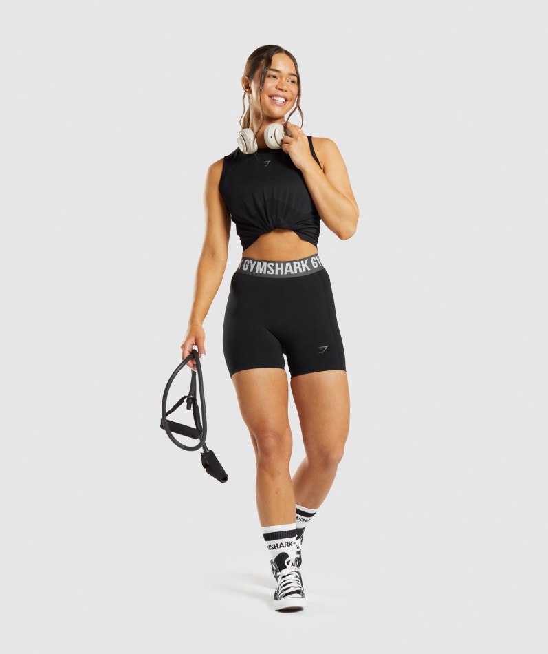 Gymshark Flex Løs Tank Topp Svart