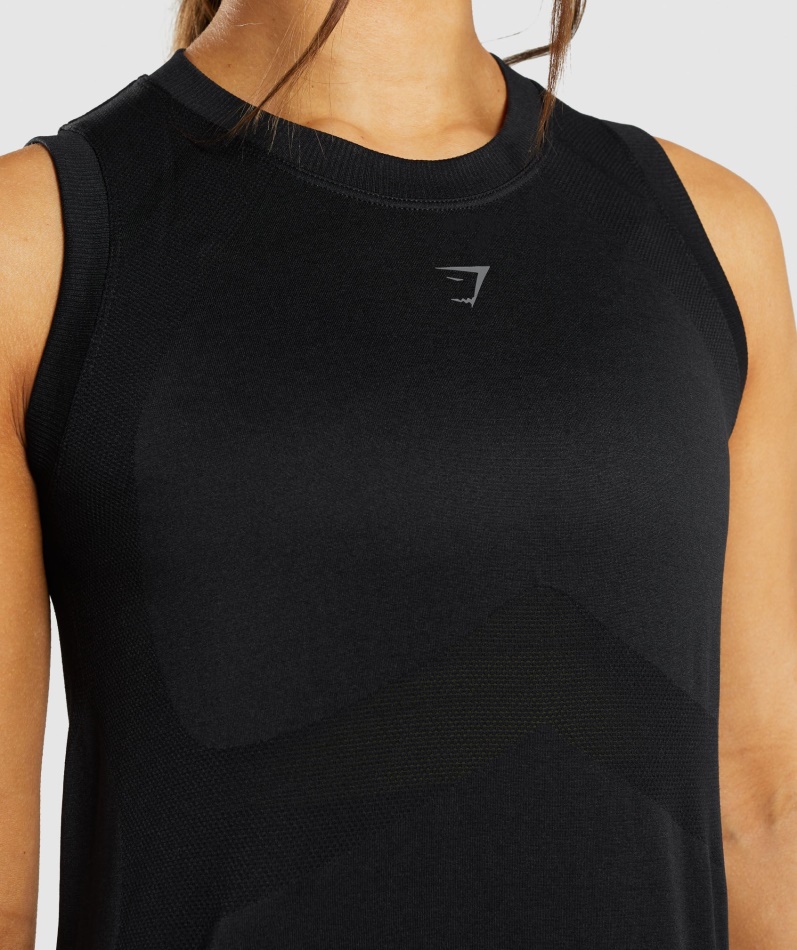 Gymshark Flex Løs Tank Topp Svart