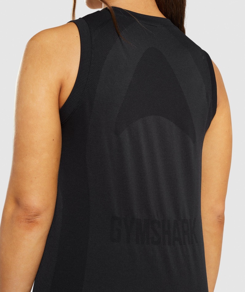Gymshark Flex Løs Tank Topp Svart