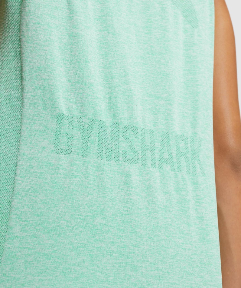 Gymshark Flex Løs Tank Topp Kaktus Grønn Mergel