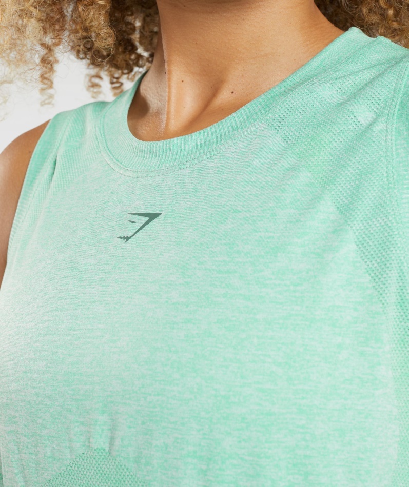 Gymshark Flex Løs Tank Topp Kaktus Grønn Mergel