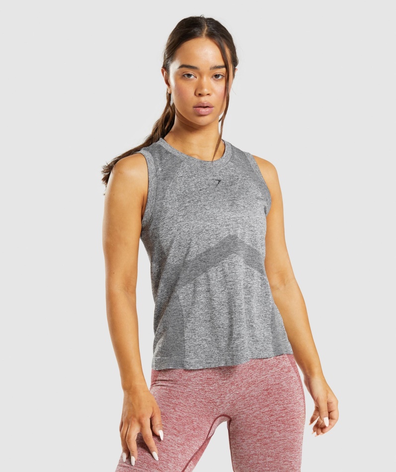 Gymshark Flex Løs Tank Topp Koksgrå Mergel