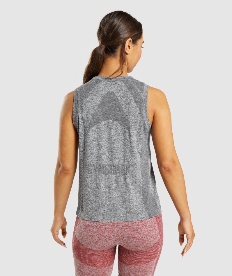 Gymshark Flex Løs Tank Topp Koksgrå Mergel