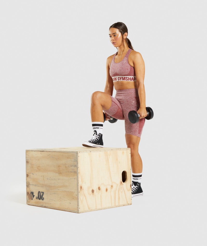 Gymshark Flex Sports-bh Burgunder Marl