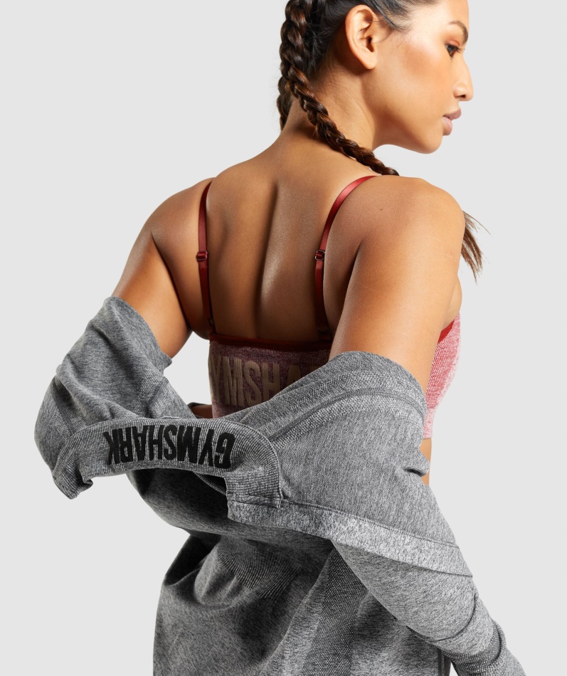 Gymshark Flex Glidelåsjakke Charcoal Merg