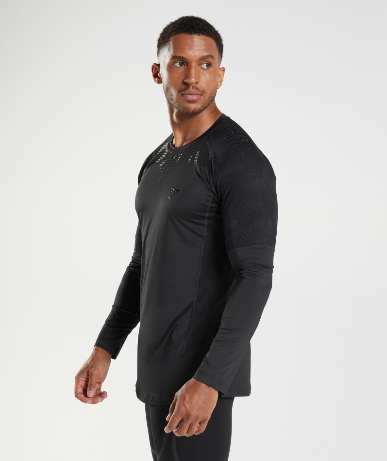 Gymshark Form Langermet T-skjorte Svart