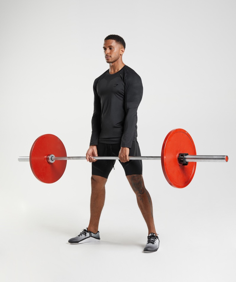 Gymshark Form Langermet T-skjorte Svart
