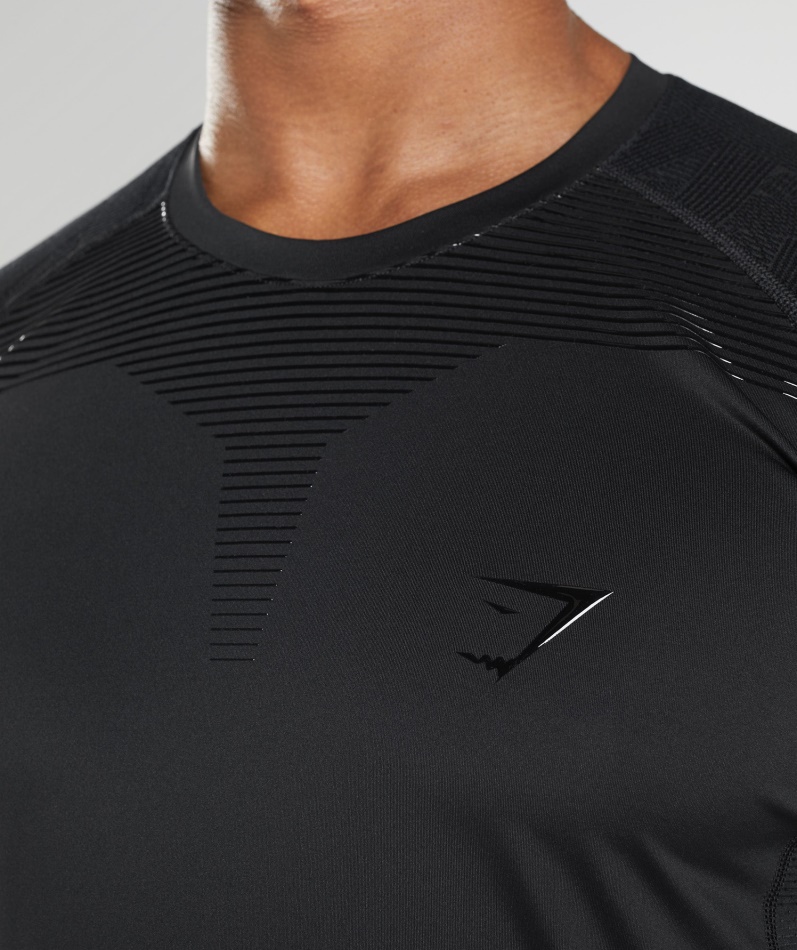 Gymshark Form Langermet T-skjorte Svart