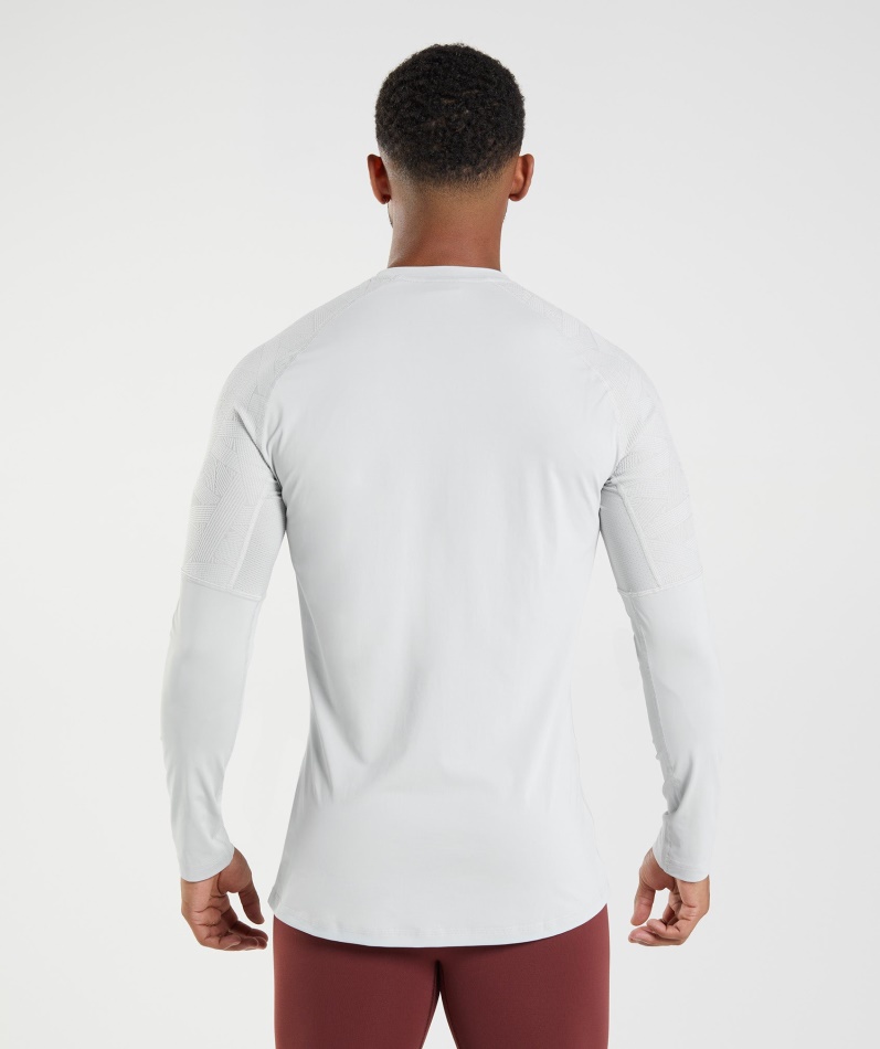 Gymshark Form Langermet T-skjorte Lys Grå