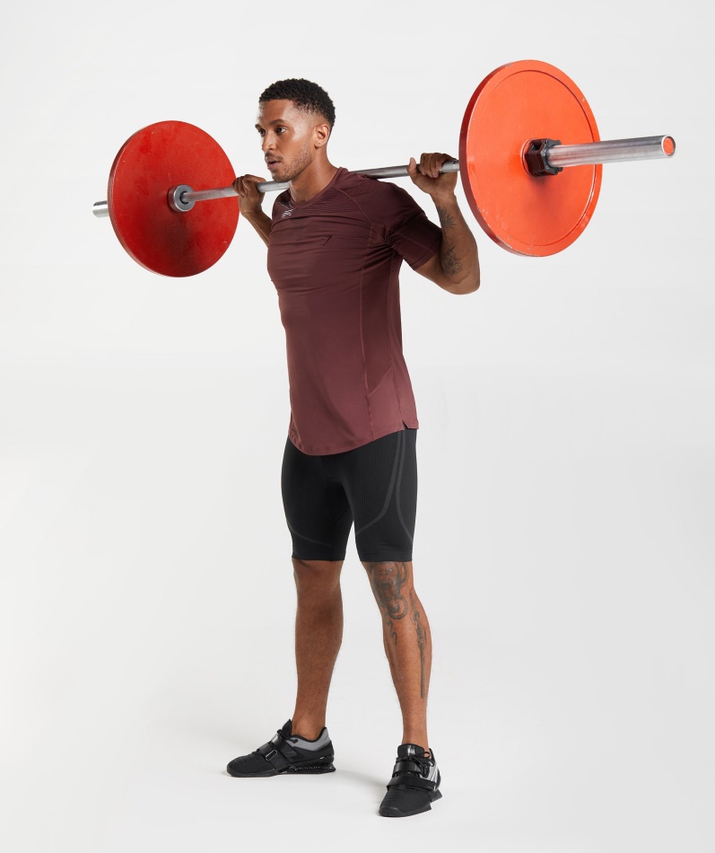 Gymshark Form T-skjorte Kirsebærbrun
