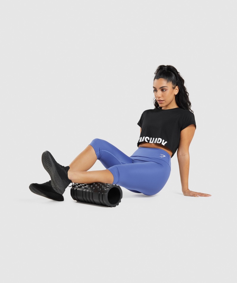 Gymshark Fraksjon Crop Top Svart