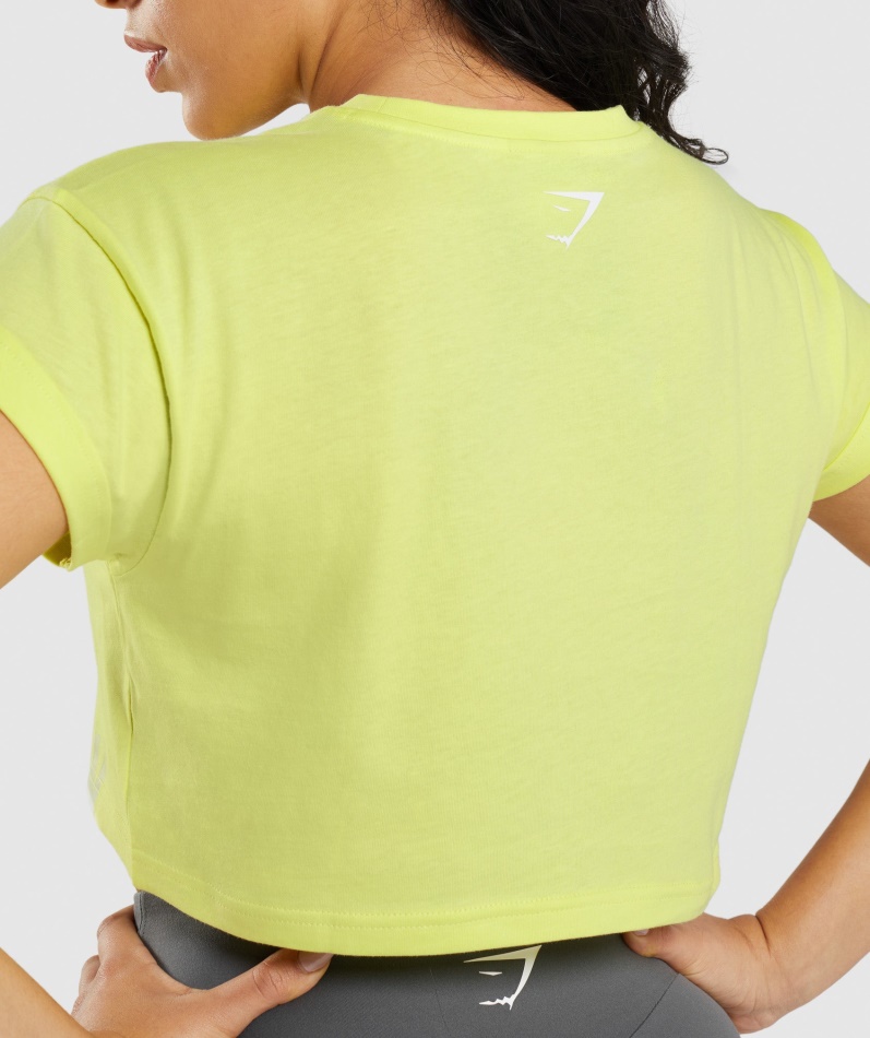 Gymshark Fraksjon Crop Top Ildflue Grønn