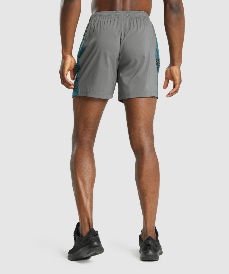 Gymshark Grafisk Sportsshorts Grå