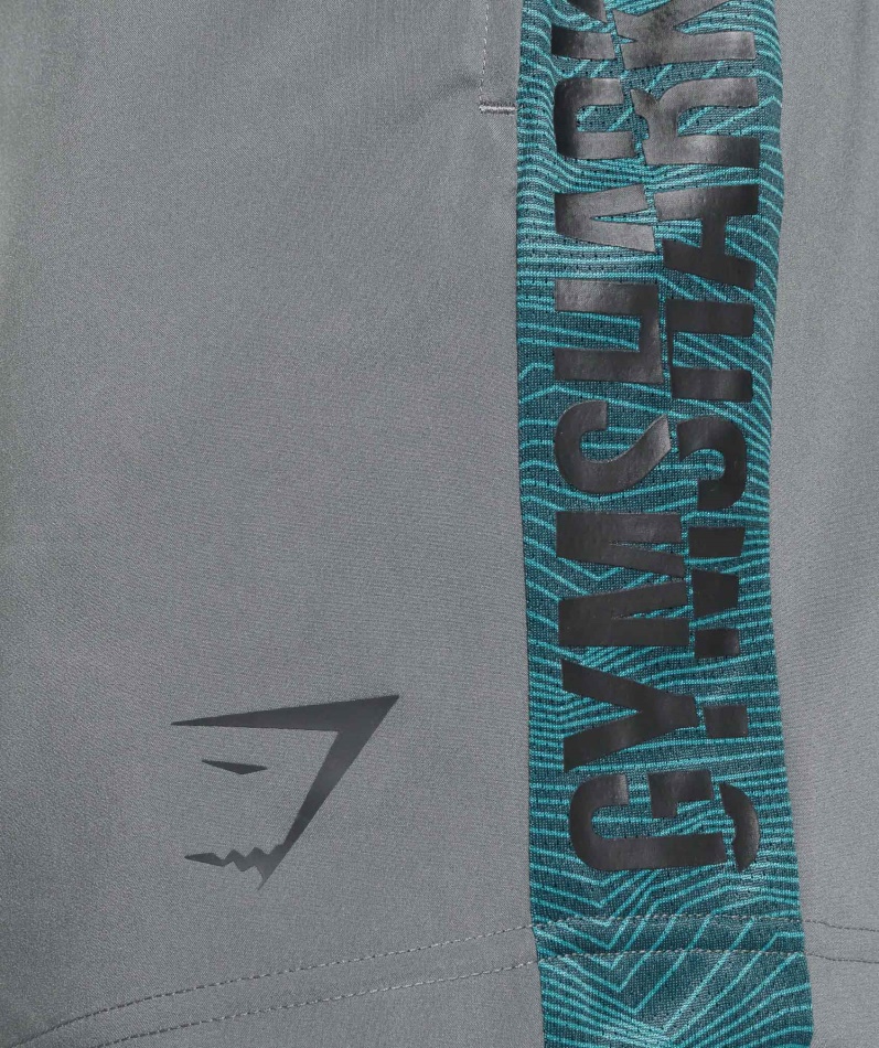 Gymshark Grafisk Sportsshorts Grå