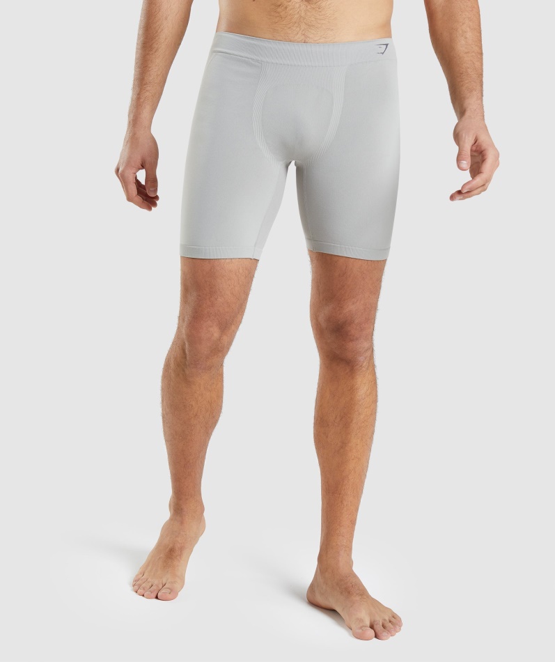 Gymshark Hybrid Boxer Taupe Grå-onyx Grå