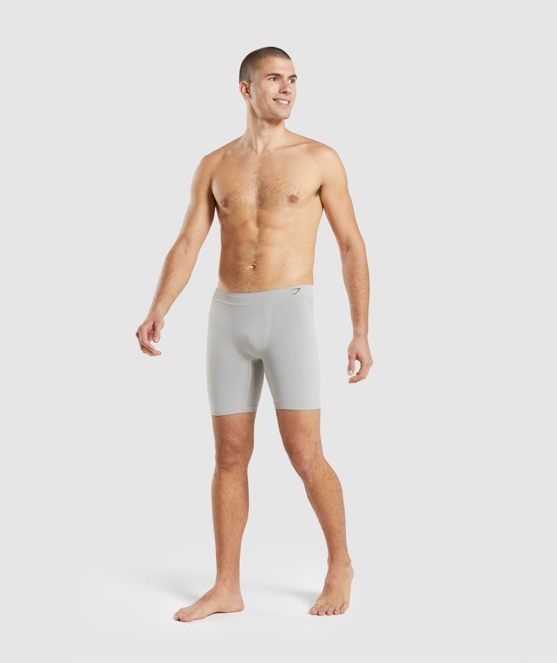 Gymshark Hybrid Boxer Taupe Grå-onyx Grå