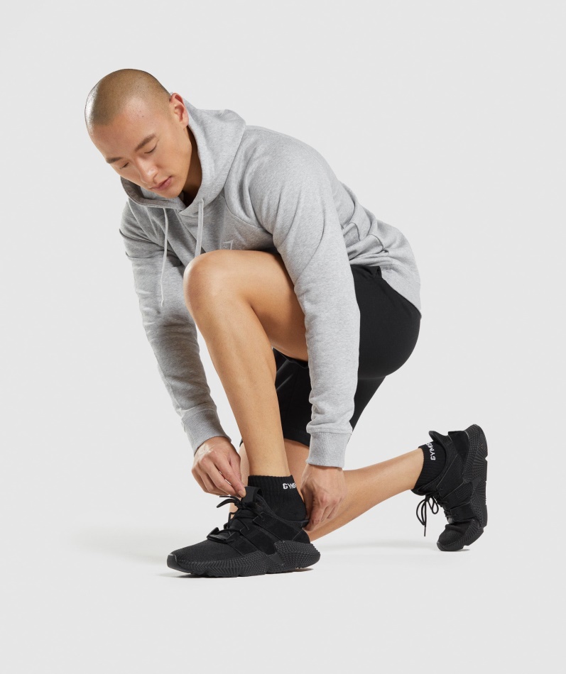Gymshark Jacquard Quarter Sokker 3pk Sort