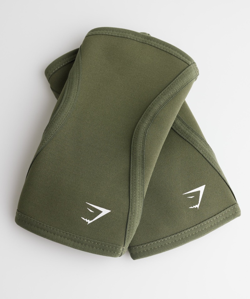Gymshark Kneermer 3mm Kjerne Oliven