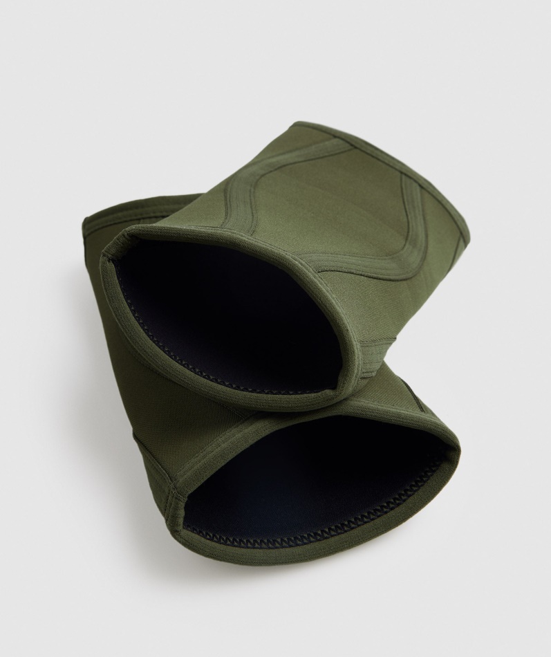 Gymshark Kneermer 3mm Kjerne Oliven