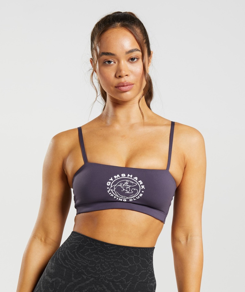 Gymshark Legacy Bandeau Bh Rik Lilla