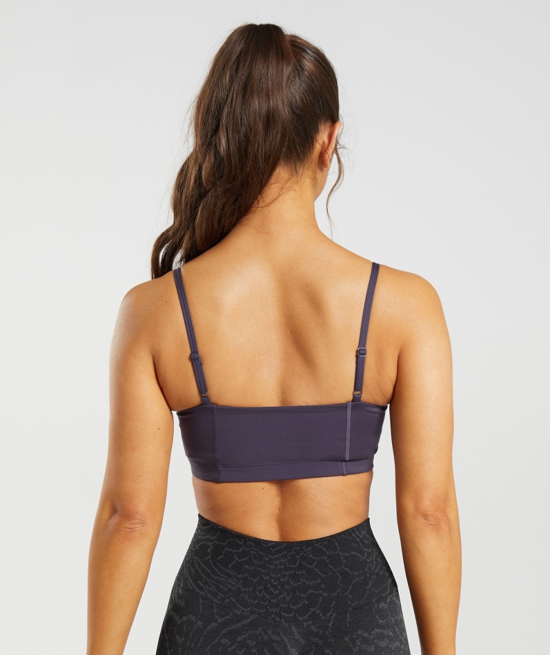 Gymshark Legacy Bandeau Bh Rik Lilla