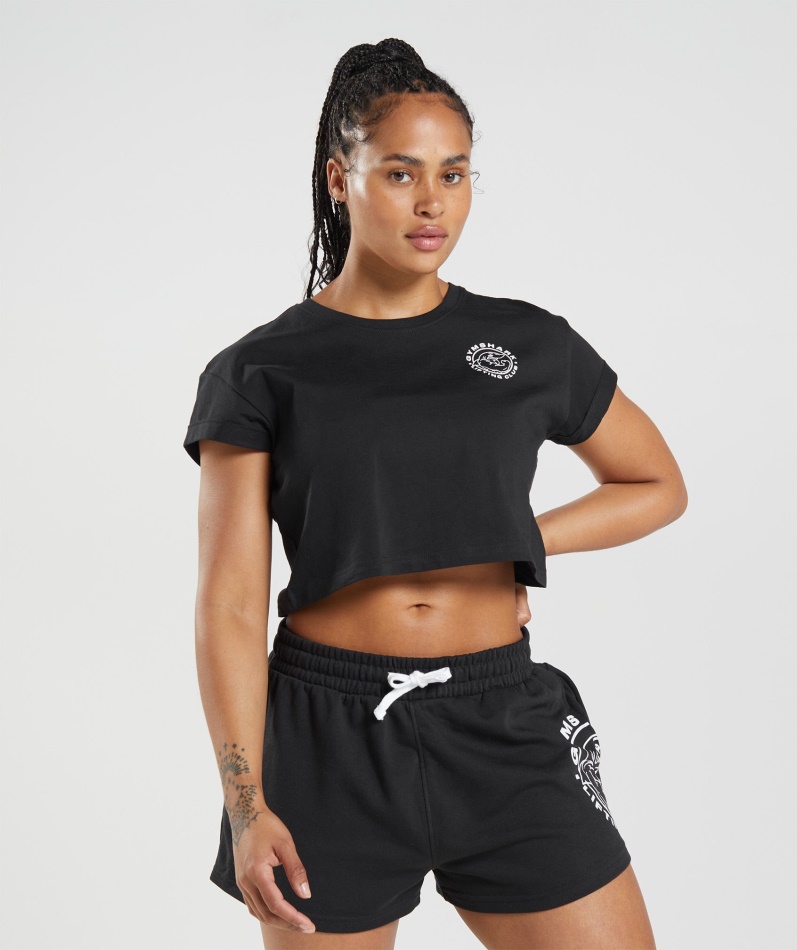 Gymshark Legacy Crop Top Svart