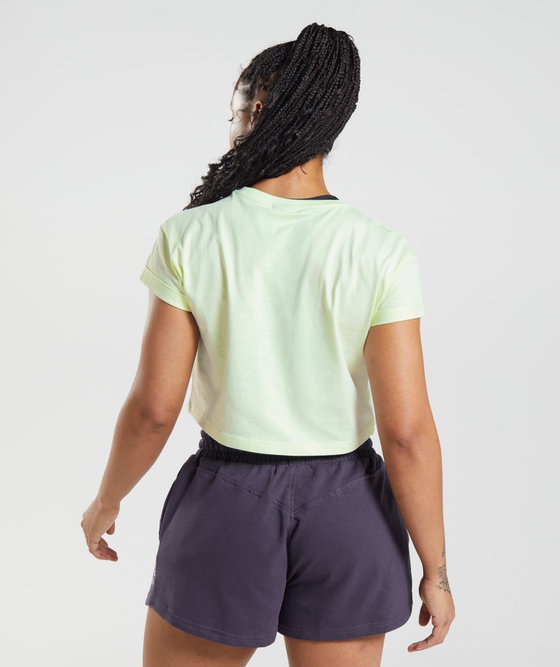 Gymshark Legacy Crop Top Agurkgrønn