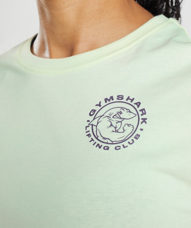 Gymshark Legacy Crop Top Agurkgrønn