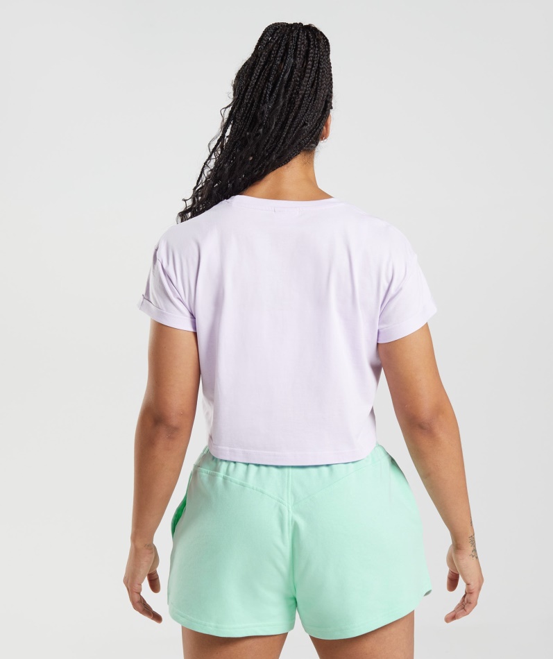 Gymshark Legacy Crop Top Falmet Lilla