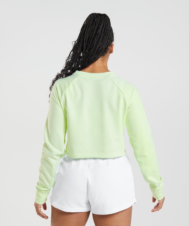 Gymshark Legacy Cropped Genser Agurkgrønn