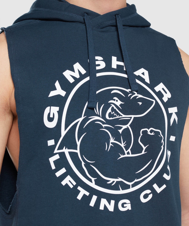 Gymshark Legacy Drop Arm Hettegenser Marine