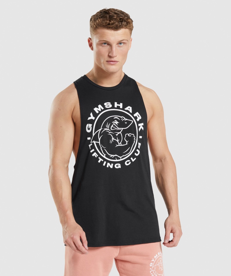 Gymshark Legacy Drop Arm Tank Svart