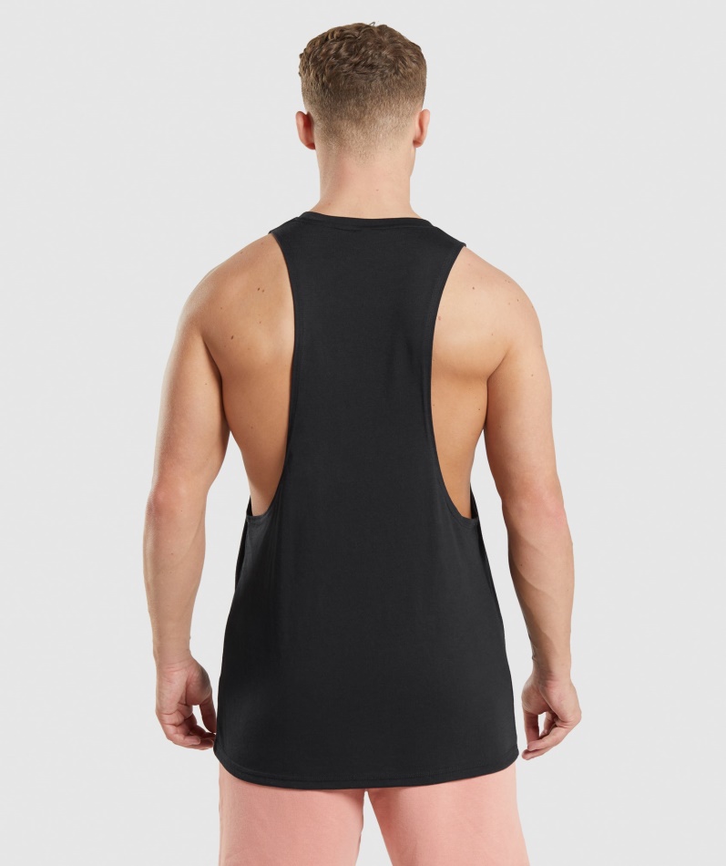 Gymshark Legacy Drop Arm Tank Svart