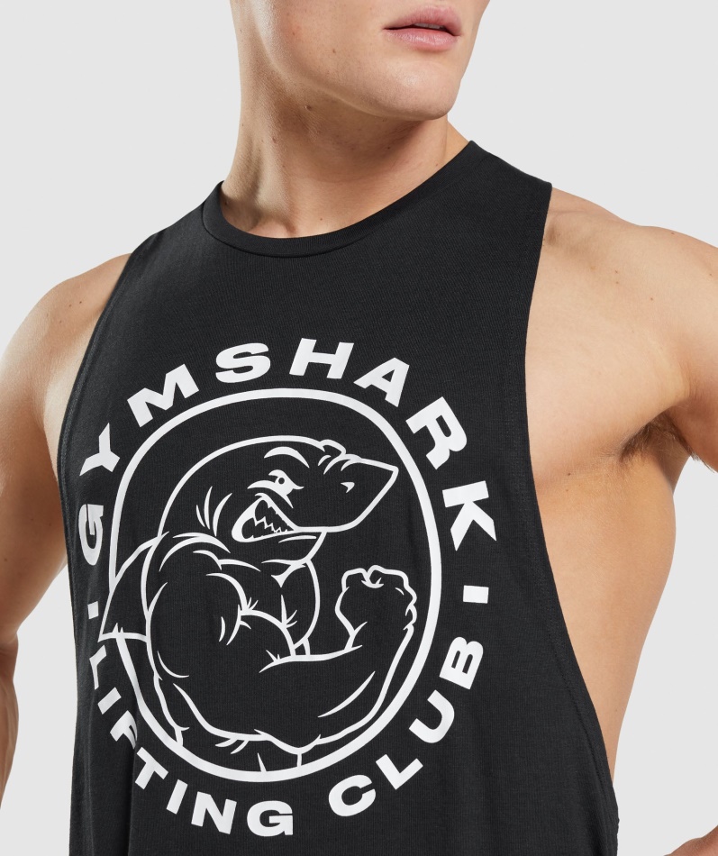 Gymshark Legacy Drop Arm Tank Svart