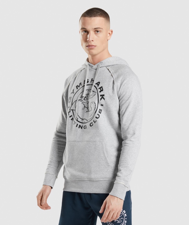 Gymshark Legacy Hettegenser Lys Grå Core Merg
