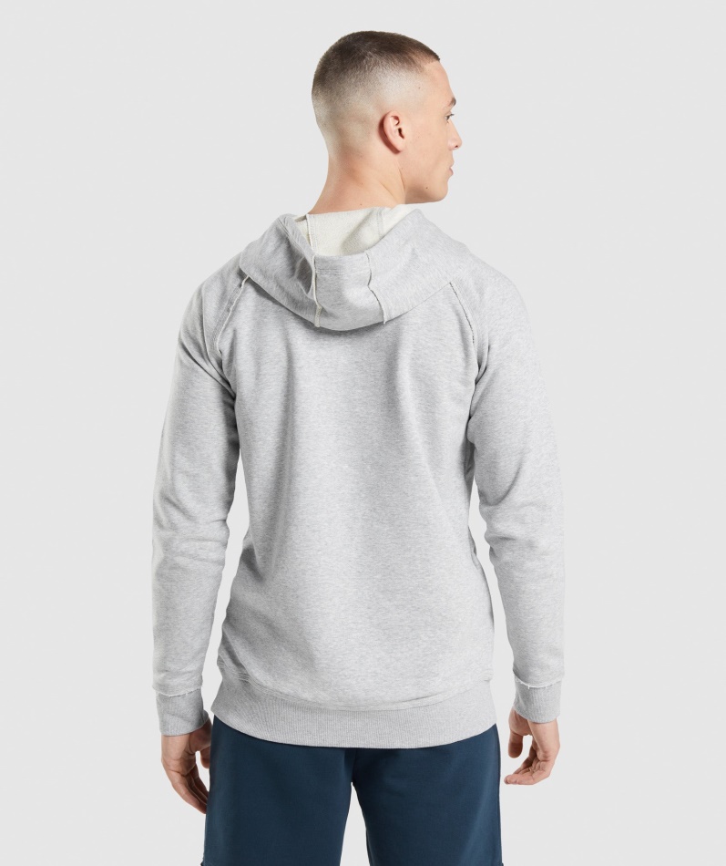 Gymshark Legacy Hettegenser Lys Grå Core Merg