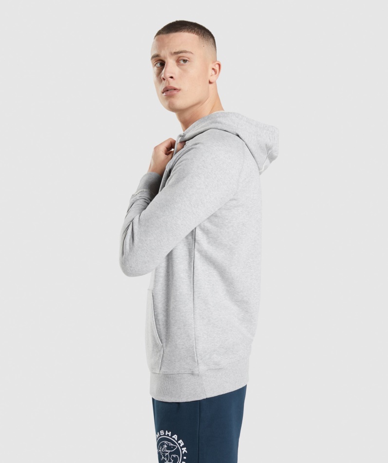 Gymshark Legacy Hettegenser Lys Grå Core Merg