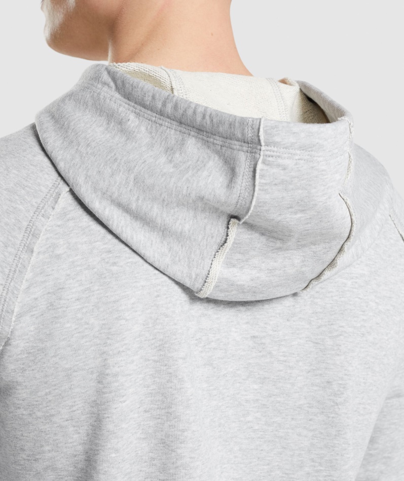 Gymshark Legacy Hettegenser Lys Grå Core Merg