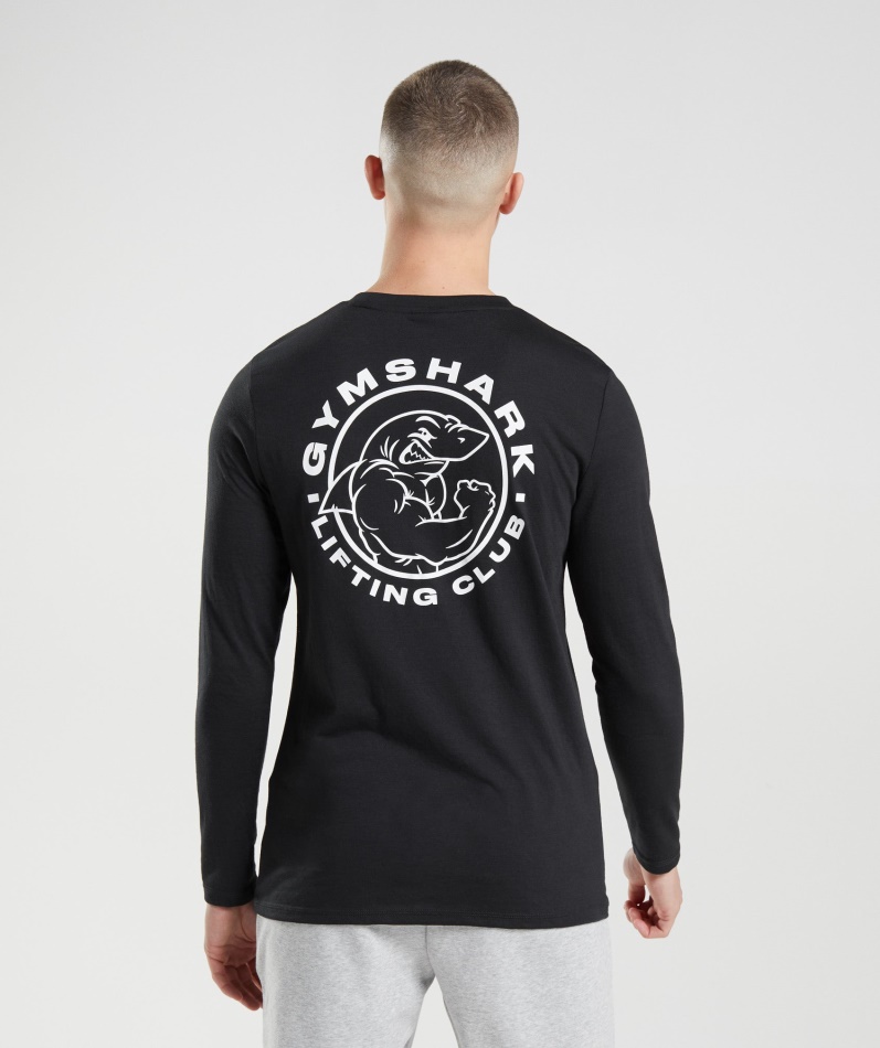 Gymshark Legacy Langermet T-skjorte Svart