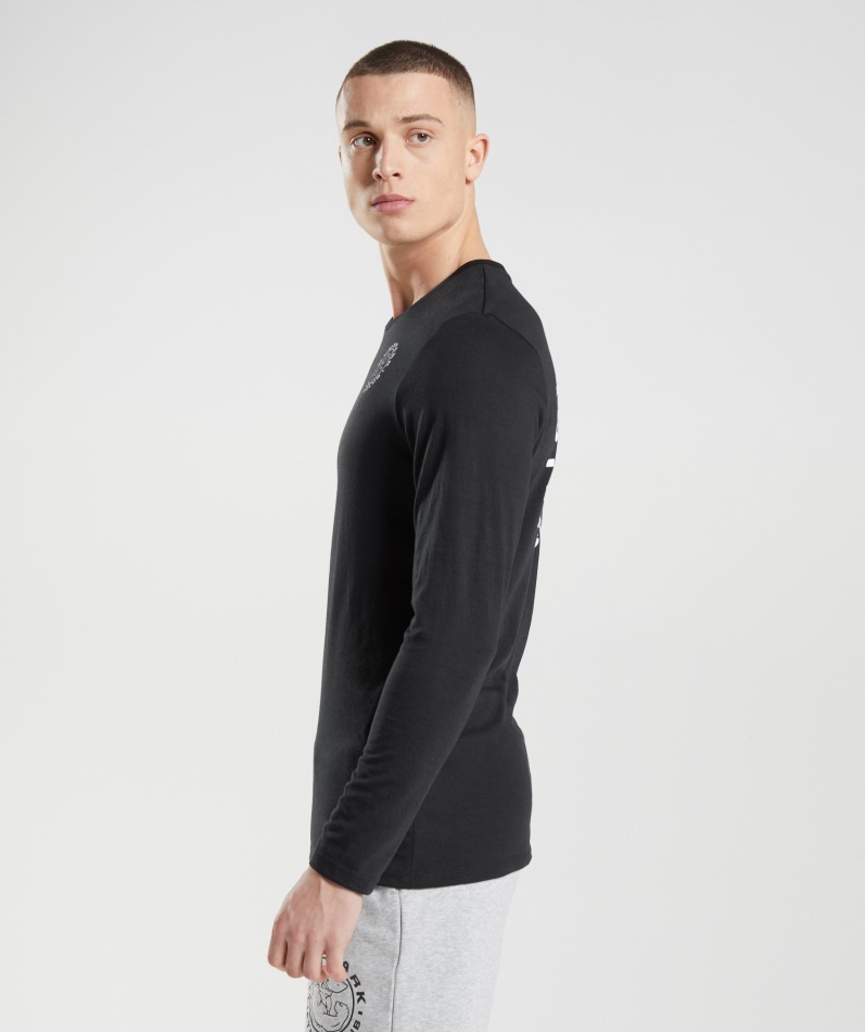 Gymshark Legacy Langermet T-skjorte Svart
