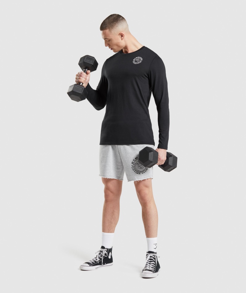 Gymshark Legacy Langermet T-skjorte Svart