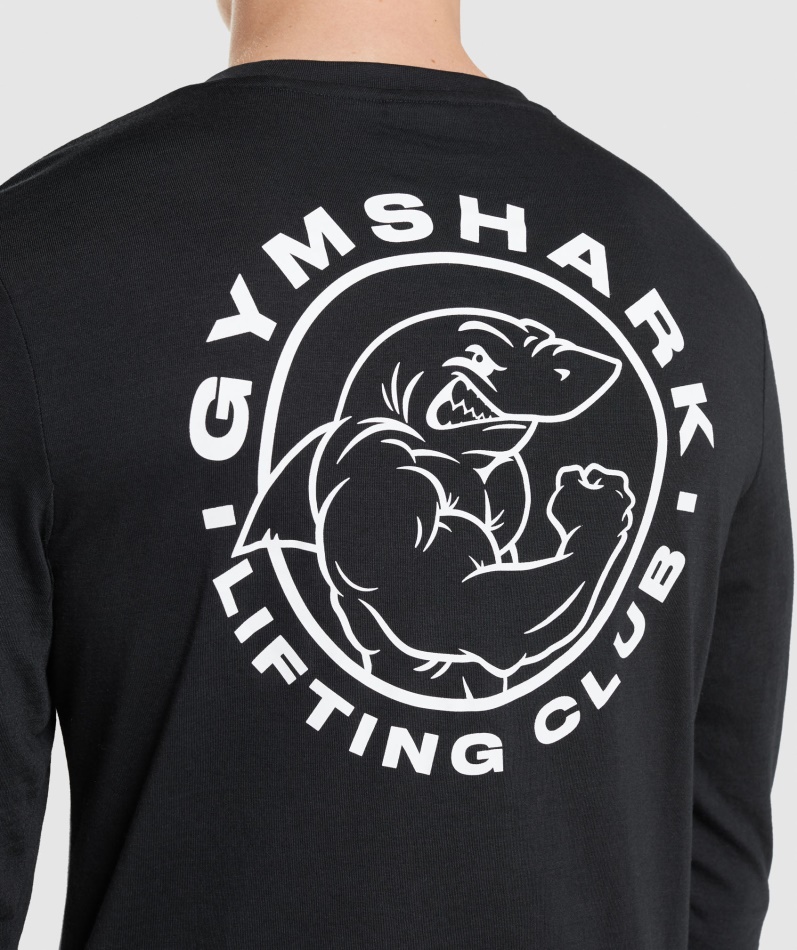 Gymshark Legacy Langermet T-skjorte Svart