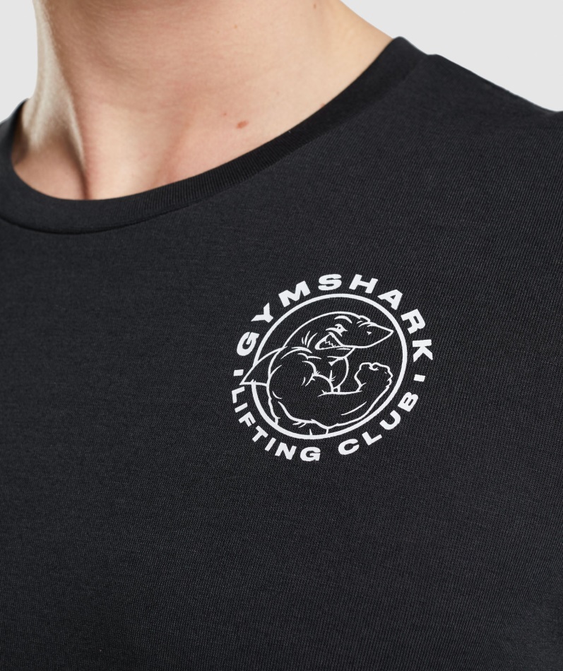 Gymshark Legacy Langermet T-skjorte Svart